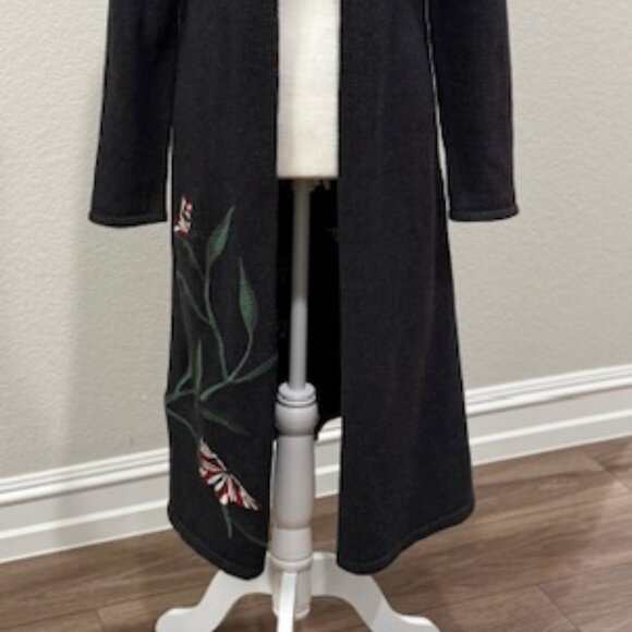 Style & Co. (Macy's) Embroidered Duster Cardigan - Picture 4 of 15